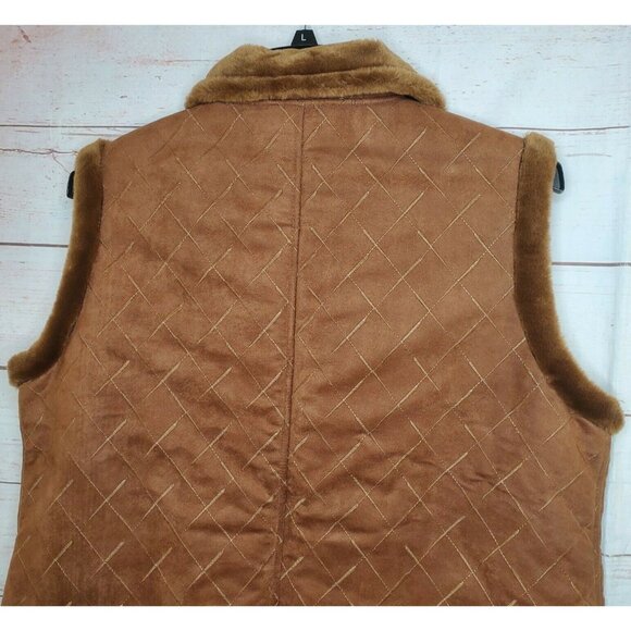 RP Sports By Regent Park Faux Fur Trim XL Vest | Stylish Winter Outerwear | Cozy - Picture 8 of 11